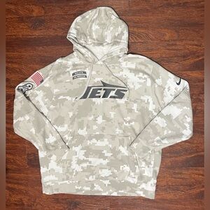 Men’s Nike New York Jets Salute to Service Hoodie NFL Sideline size Xl Preowned